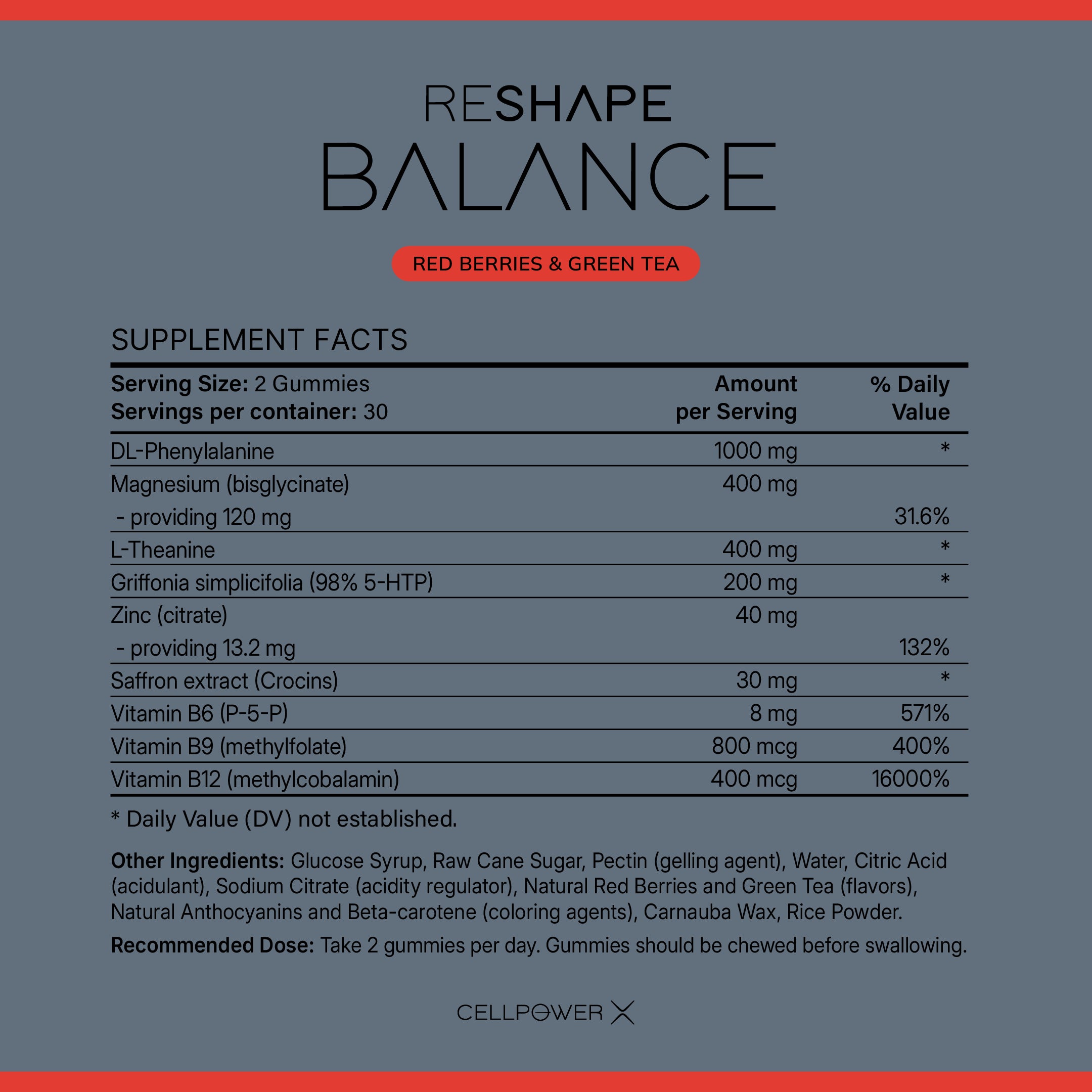 RESHAPE BALANCE (Expected Arrival Early Dec 2025)