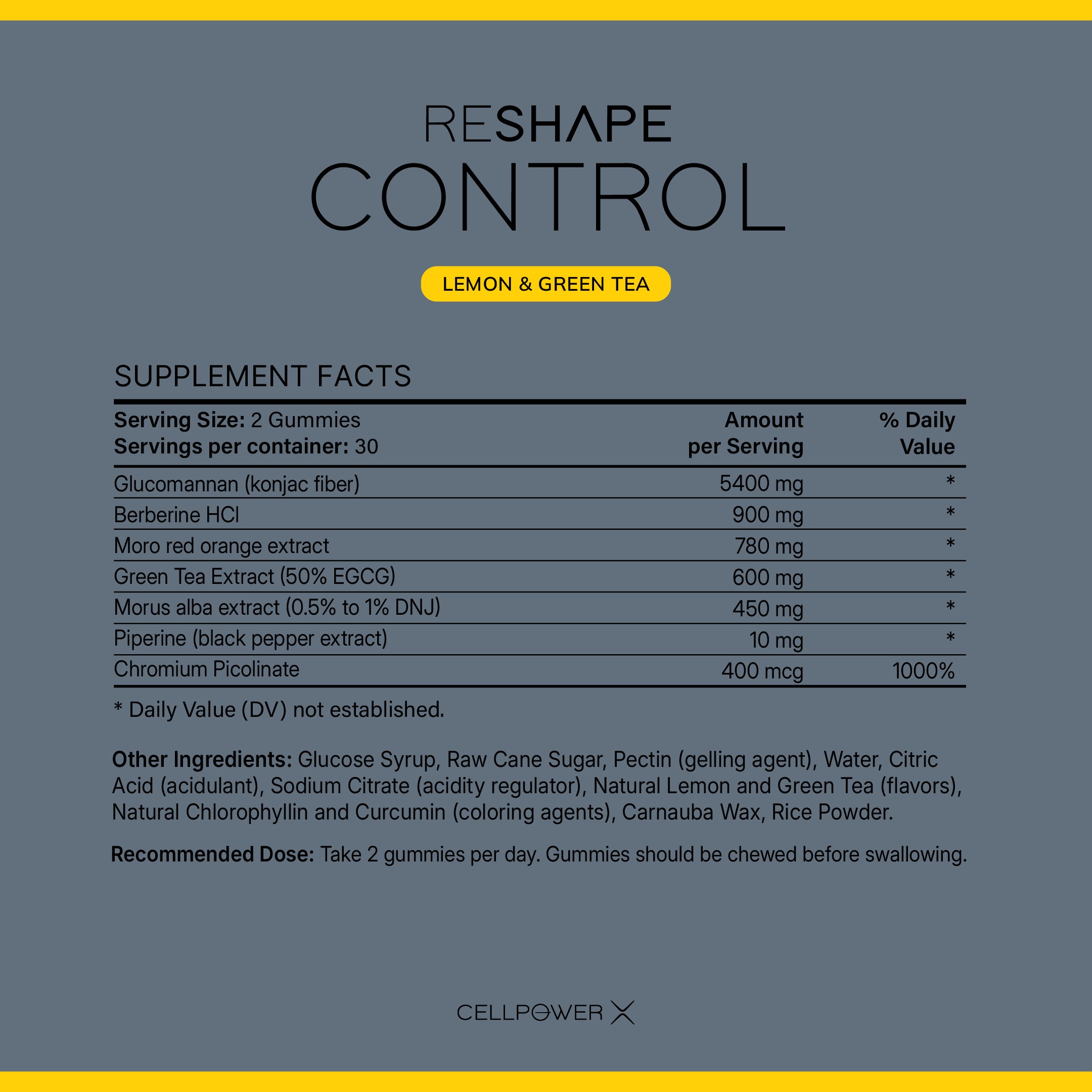 RESHAPE CONTROL (Expected Arrival Early Dec 2025)
